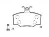 тормозная кладка Brake Pad Set:431 698 151 E