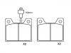 тормозная кладка Brake Pad Set:4245.34