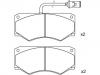 Pastillas de freno Brake Pad Set:190 6040