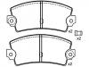 Bremsbelagsatz, Scheibenbremse Brake Pad Set:77 01 602 289