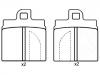 Bremsbelagsatz, Scheibenbremse Brake Pad Set:0060 750 567