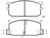 тормозная кладка Brake Pad Set:72519-1110