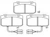 Plaquettes de frein Brake Pad Set:0060 750 760