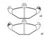 Plaquettes de frein Brake Pad Set:4 762 999