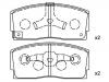 Pastillas de freno Brake Pad Set:04491-87101