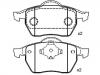 Pastillas de freno Brake Pad Set:8D0 698 151 A