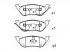 刹车片 Brake Pad Set:05019805AA