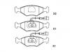 Plaquettes de frein Brake Pad Set:9947996