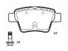 Bremsbelagsatz, Scheibenbremse Brake Pad Set:4253.22