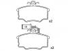 тормозная кладка Brake Pad Set:0060 743 564