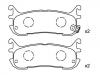 Bremsbelagsatz, Scheibenbremse Brake Pad Set:NAY5-26-43Z