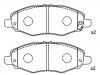 Plaquettes de frein Brake Pad Set:04465-0K100